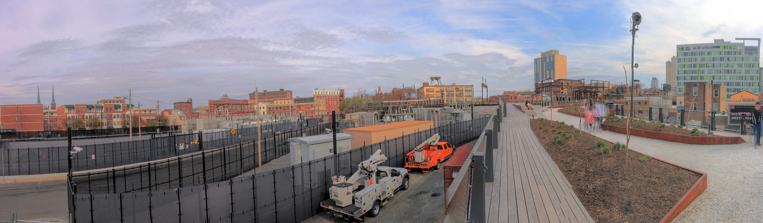 View from the Rail Park, over 12th Street Callowhill District Philadelphia, PA Copyright 2019, Bob Bruhin. All rights reserved.